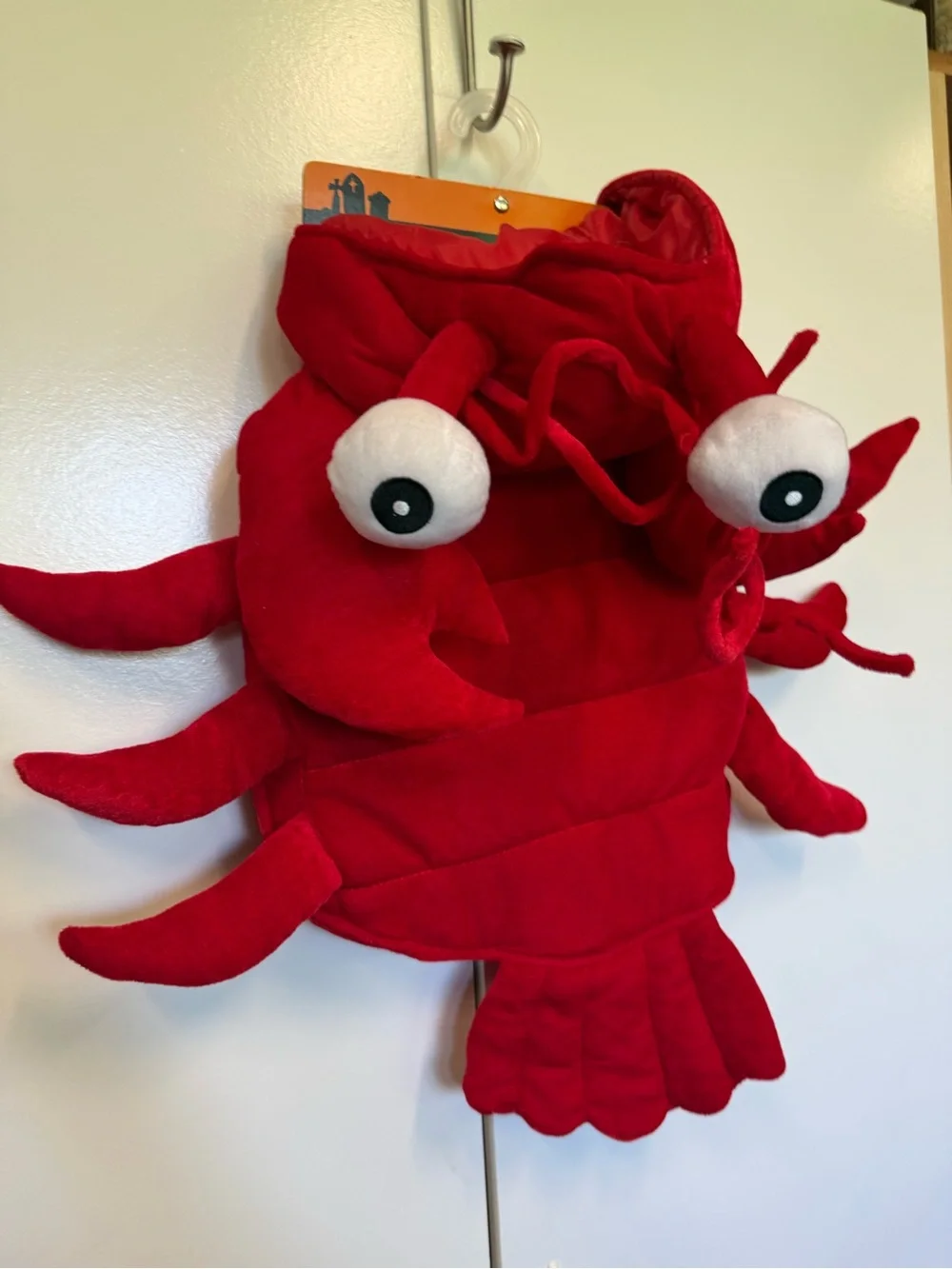 Red Lobster Pet Costume - Plush Dog Lobster Outfit